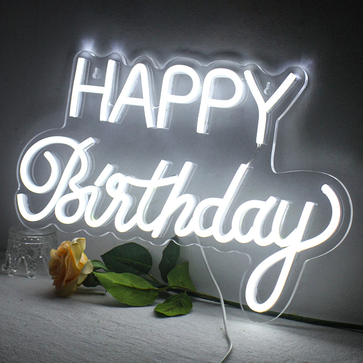 Happy Birthday – LED-neonkyltti (5 V USB)