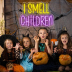 I Smell Children – Halloween-juhlakoriste – LED-neonkyltti (5 V USB)