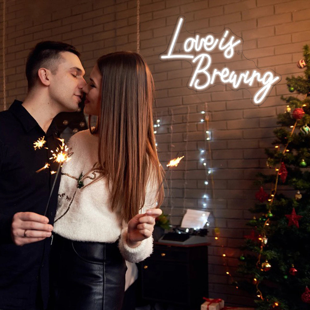 Love Is Brewing – LED-neonkyltti (5 V USB)