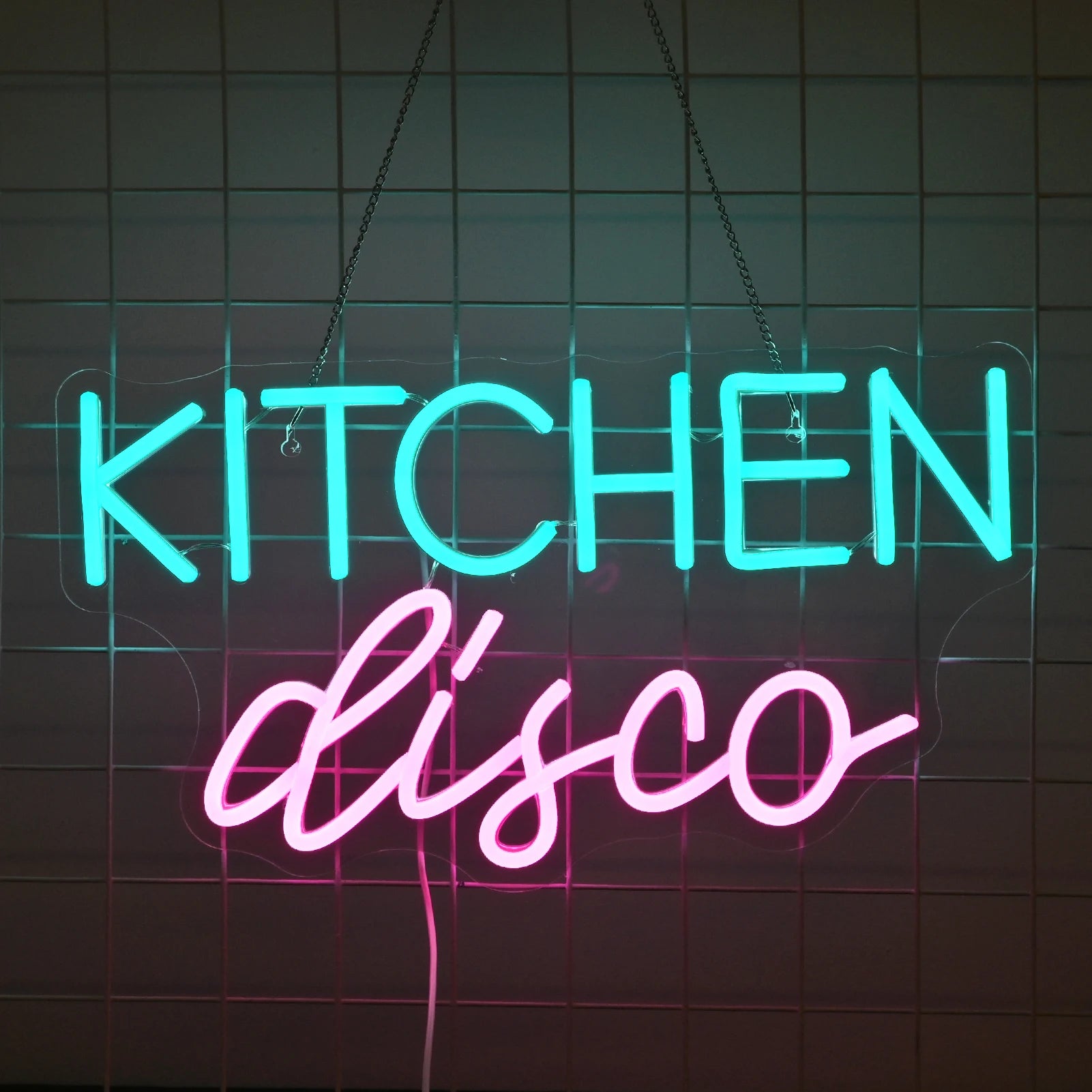 Kitchen Disco 5 V USB -neonkyltti värikkäällä koristekuviolla