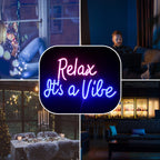 Relax It's a Vibe – LED-neonkyltti (5 V USB)