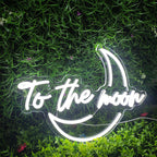 To The Moon – LED-neonkyltti (5 V USB)