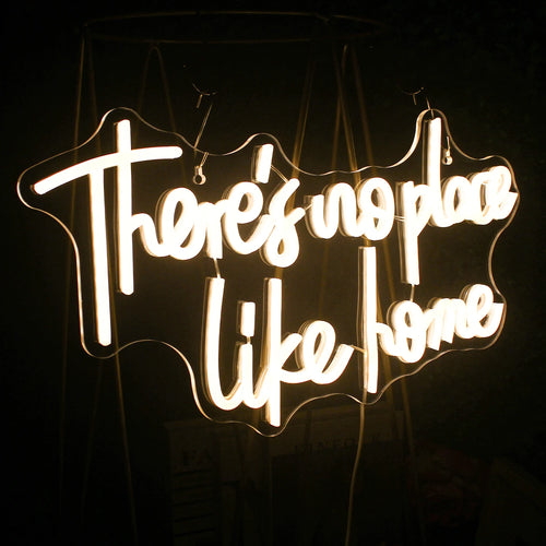 There's No Place Like Home – LED-neonskylt (5 V USB)