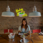 Nachos – Tortillalastut ja dippi – LED-neonvalomainos (5 V USB)