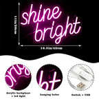 Shine Bright – LED-neonkyltti (5 V USB)