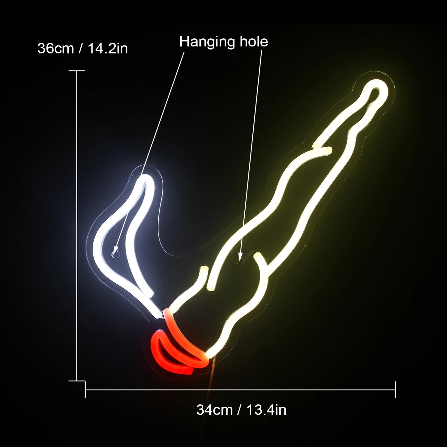 Smoking 5V Mini USB LED Neon Sign - Budget Friendly