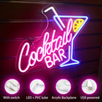 Cocktailbaari 5V USB LED Neon Kyltti - Budjettirajoitettu