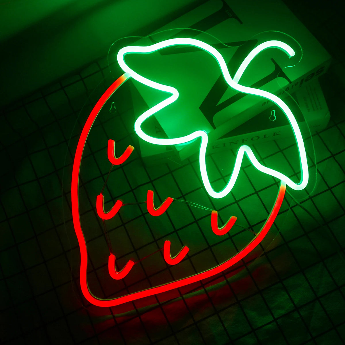 Strawberry 5V USB LED Neon Sign - Budget Friendly