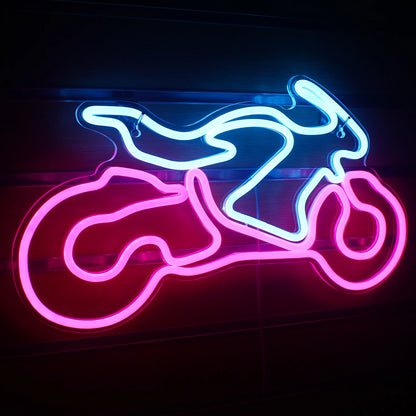 Motorcycle 5V Mini USB LED Neon Sign - Budget Friendly