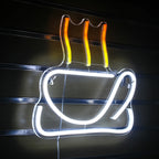 Värikäs kahviaihe – LED-neonvalomainos (5 V USB)