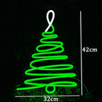 Christmas Tree 5V USB LED Neon Sign - Budget Friendly