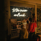 To The Moon And Back – LED-neonkyltti (5 V USB)