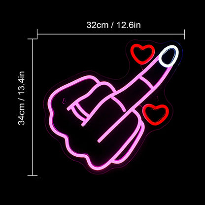 Gesture 5V Mini USB LED Neon Sign - Budget Friendly