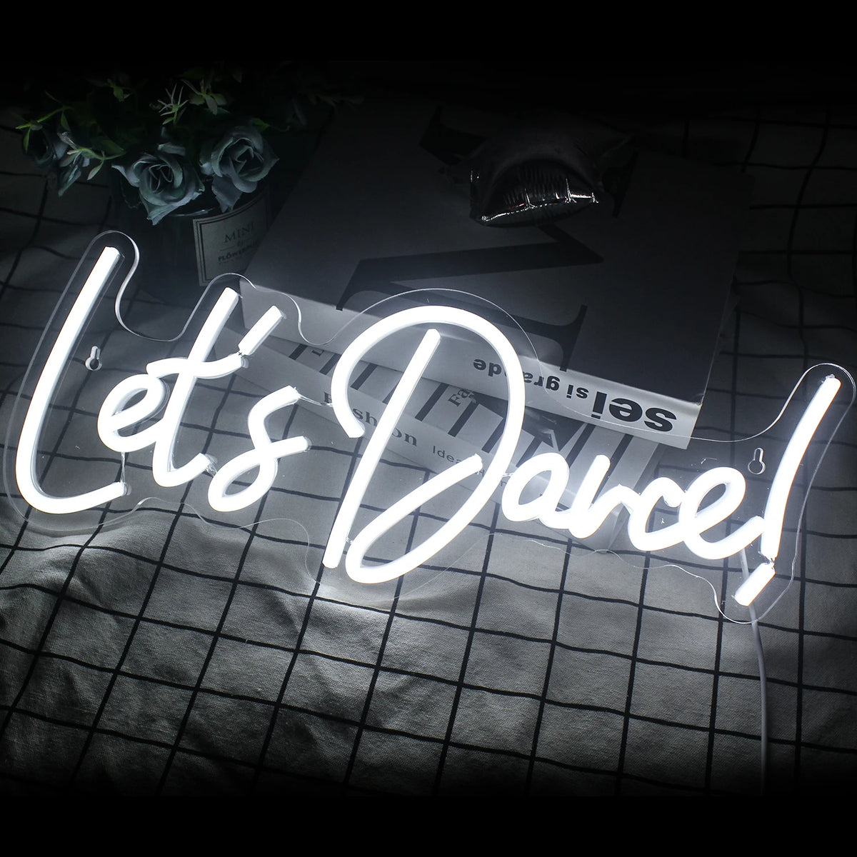 Lets Dance – LED-neonkyltti (5 V USB)