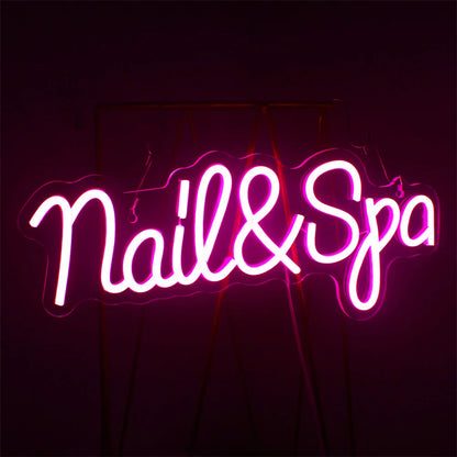 Nail Spa 5V Mini USB LED Neon Sign - Budget Friendly