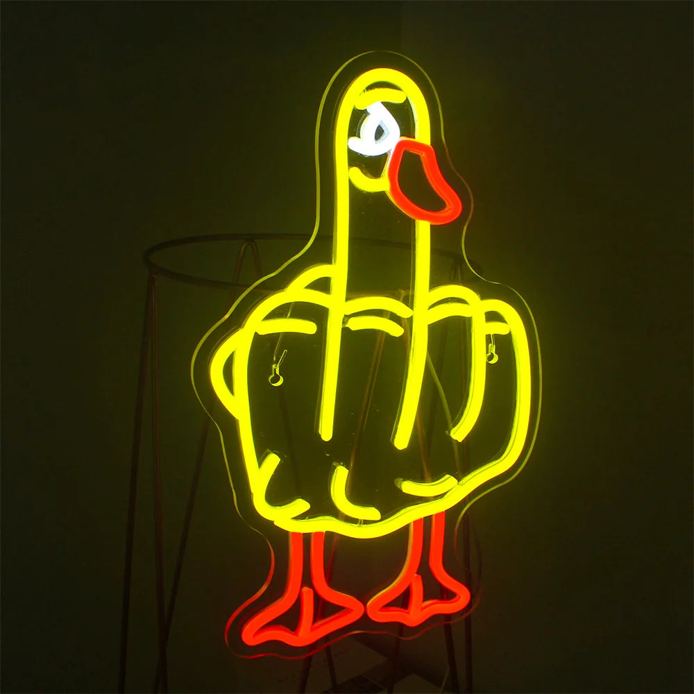 Duck 5V Mini USB  LED Neon Sign - Budget-Friendly