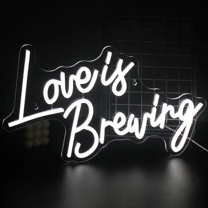 Love is Breaing 5V Mini USB  LED Neon Sign - Budget-Friendly