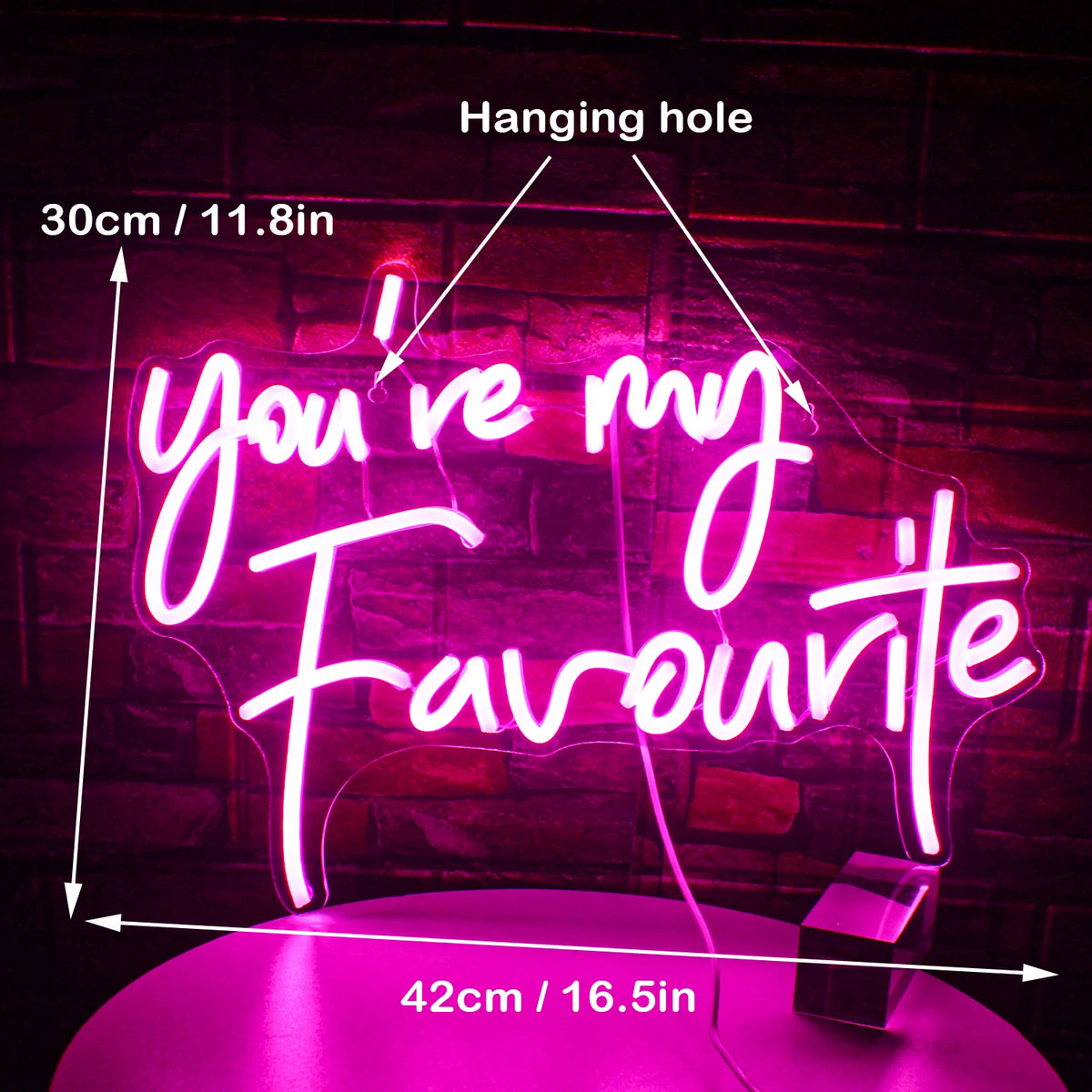 You're My Favourite – LED-neonkyltti (5 V USB)