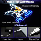 Pet Club 5V USB LED Neon Sign - Budget Friendly