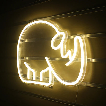 Rhino 5V USB LED Neon Sign - Budget Friendly