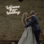 Welcome to our Wedding – LED-neonkyltti (5 V USB)