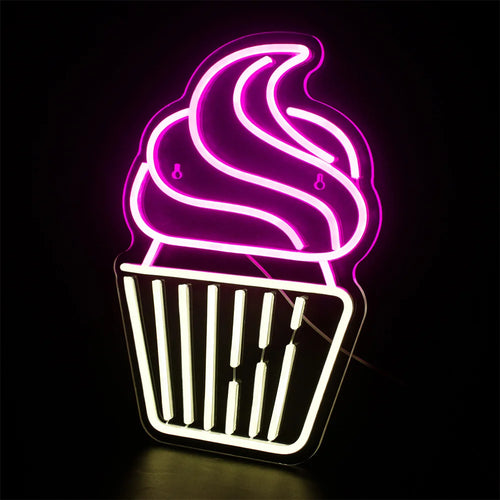 Kuppikakku – LED-neonkyltti (5 V USB)
