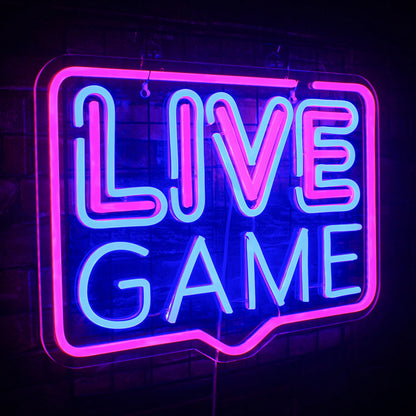 Live Game 5V Mini USB LED Neon Sign - Budget Friendly