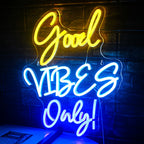 Good Vibes Only – LED-neonkyltti (5 V USB)
