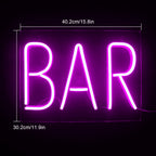 BAR – LED-neonvalomainos (5 V USB)