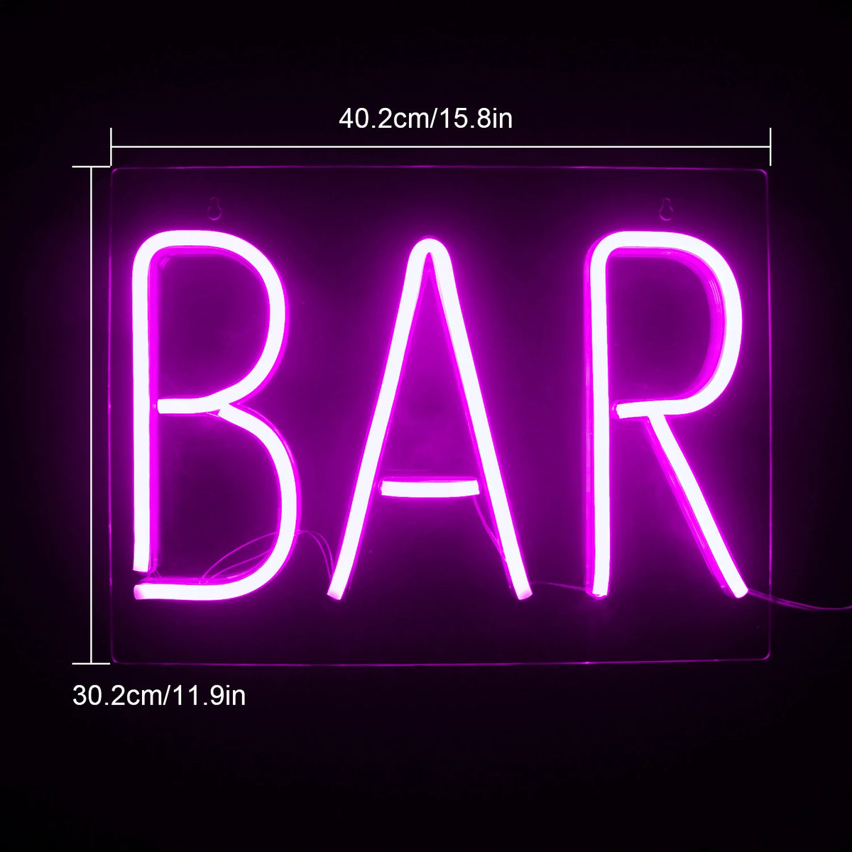 BAR – LED-neonvalomainos (5 V USB)