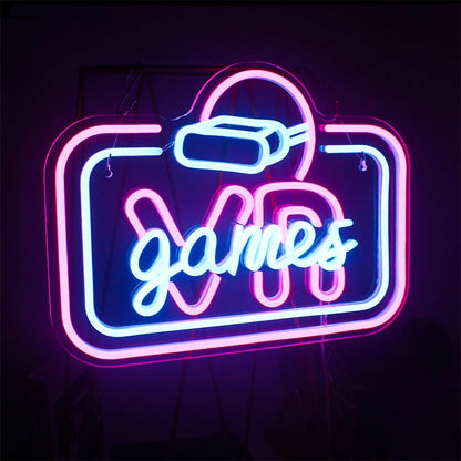 VR Game 5V Mini USB LED Neon Sign - Budget Friendly