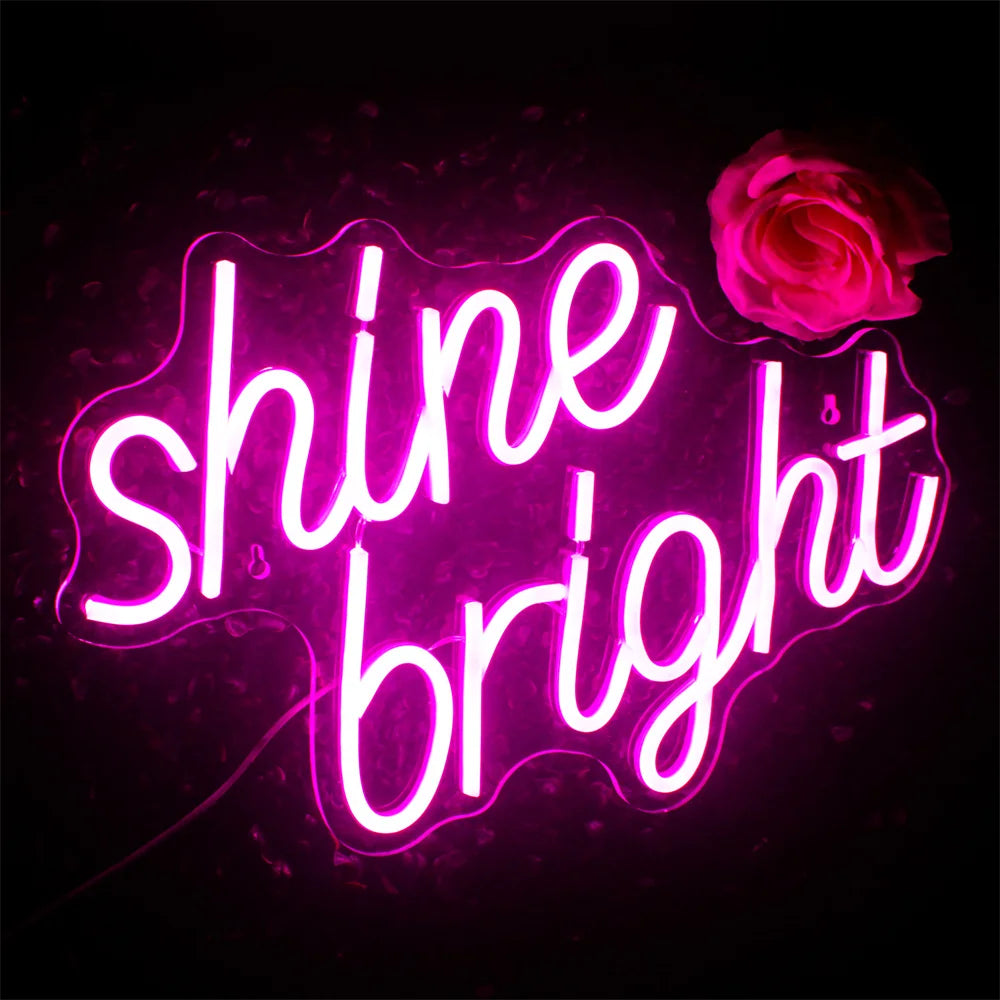 Shine Bright – LED-neonkyltti (5 V USB)