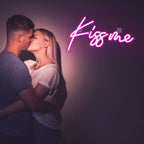 Kiss Me – LED-neonkyltti (5 V USB)