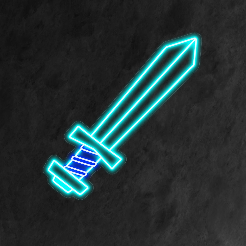 "Sword Neon Sign" tuo rohkeutta ikonisella muotoilullaan ja luo rajua hehkua, joka lisää tilaan voimaa ja luonnetta.