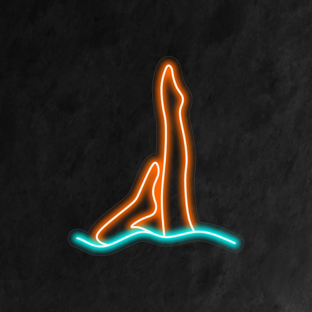 "Synchronized Swimming Neon Sign" on siro ja dynaaminen lisä urheiluaiheiseen sisustukseen. Neonvalo, joka vangitsee tahdistetun uinnin kauneuden.