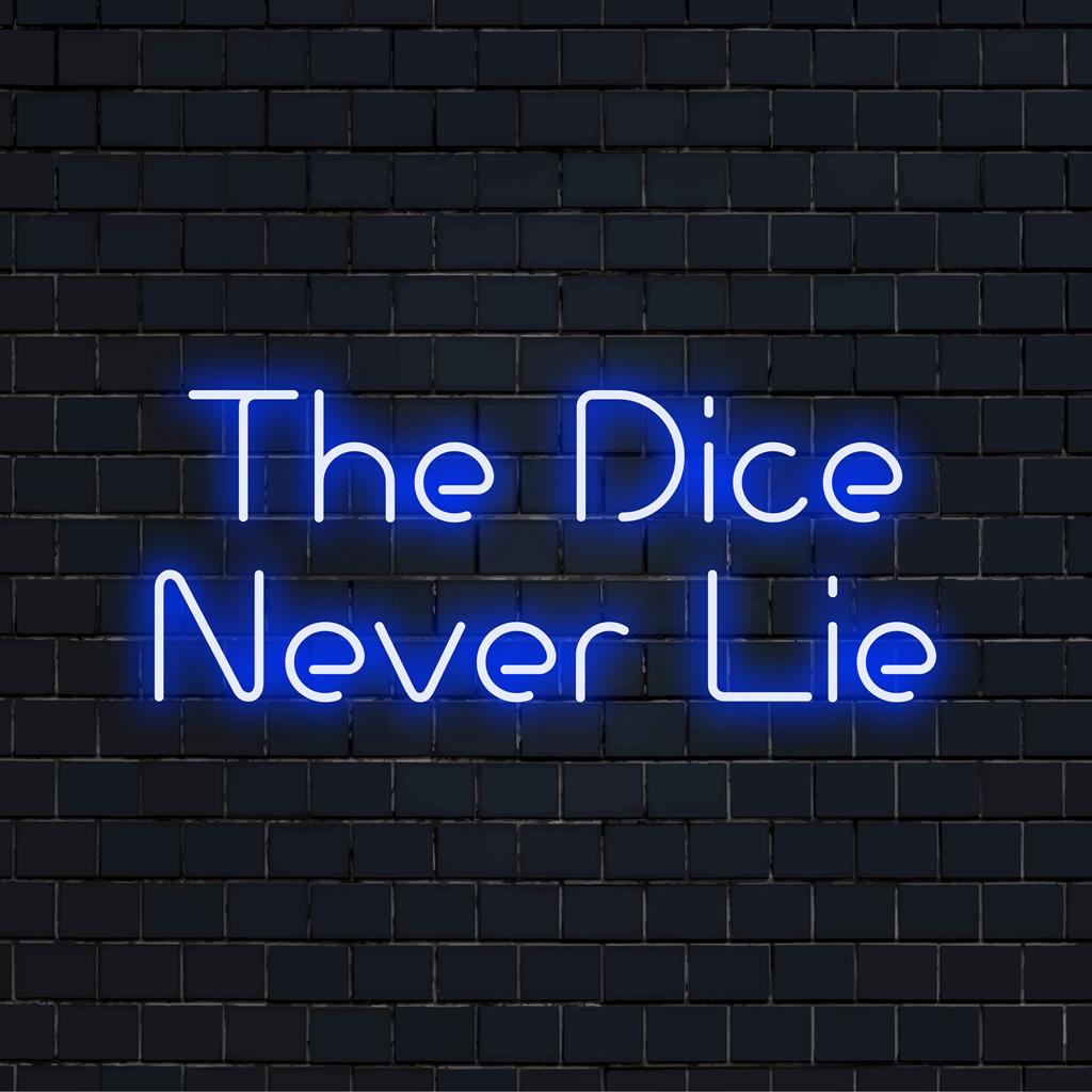 Eloisa LED-neonkyltti, jossa on tyylikäs muotoilu noppaa, joka sopii täydellisesti ainutlaatuiseen seinäkoristeeseen ja katseenvangitseviin valoisiin aksentteihin.