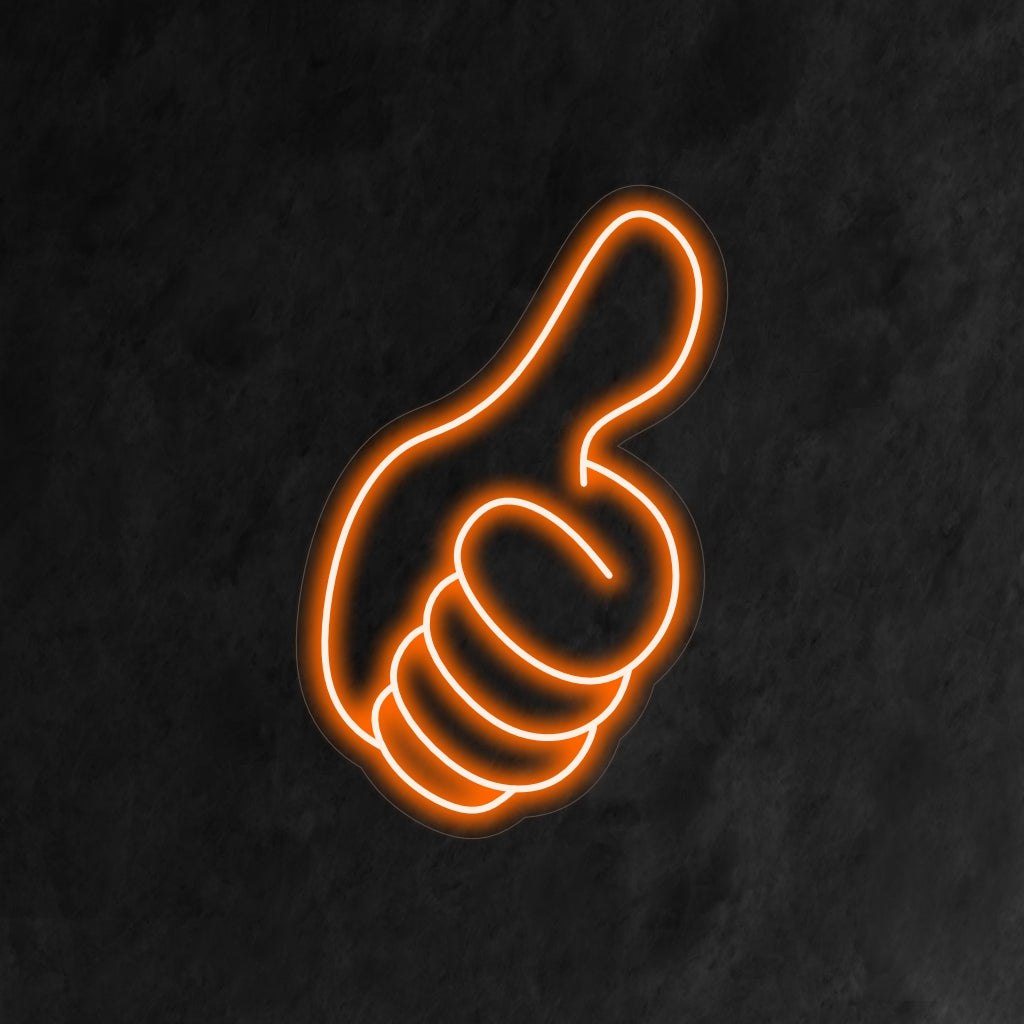 "Thumb up Like Hand Symbol Neon Sign" on moderni ja sosiaalinen lisä sisustukseen. Neonvalo, joka edustaa yleisesti tunnustettua hyväksynnän elettä.
