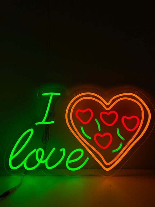 I Love Pizza Neon Sign - Art Neon