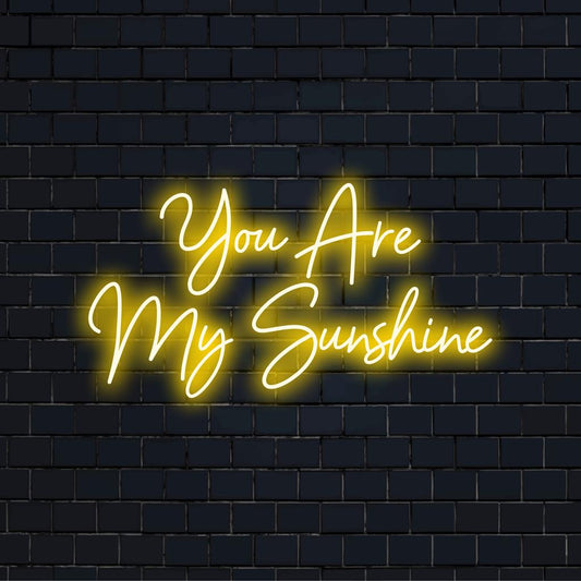 Mukautettu LED-valokuvakirjoitus You Are My Sunshine; lisää eloisaa neonvaloa jokaiseen tilaan.