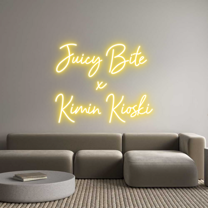 Mukautettu led neon: Juicy Bite 
...