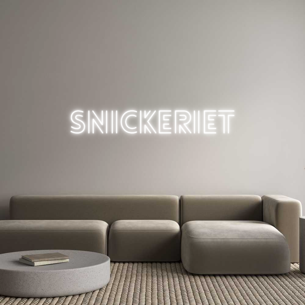 Custom Neon: Snickeriet