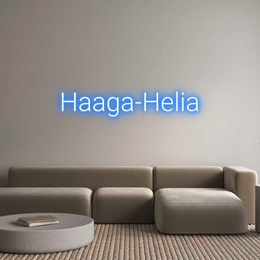 Mukautettu led neon: Haaga-Helia