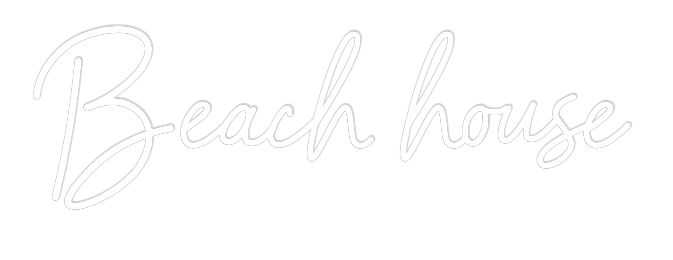 Räätälöity neonkyltin: Beach house