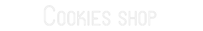Enseigne au néon personnalisée : Cookies shop