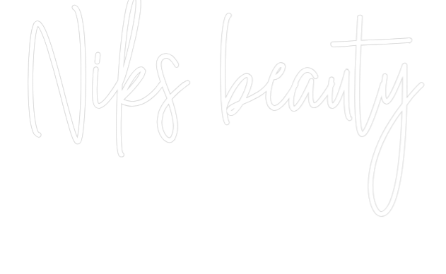 Prilagođeni neonski natpis: Niks beauty