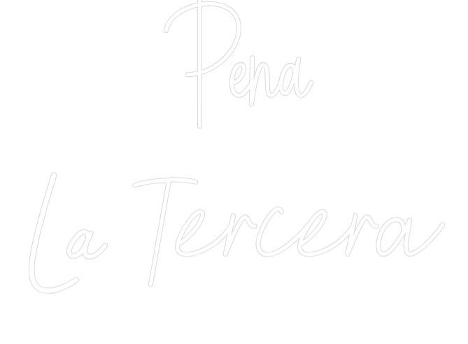 Letrero de Neón Personalizado: Peña 
La Ter...