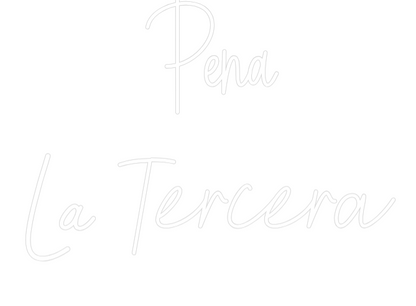 Letrero de Neón Personalizado: Peña 
La Ter...