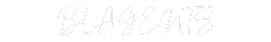 Enseigne au néon personnalisée : BL-AGENTS 