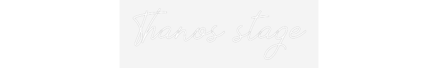 Προσαρμοσμένη Νέον Πινακίδα: Thanos stage
