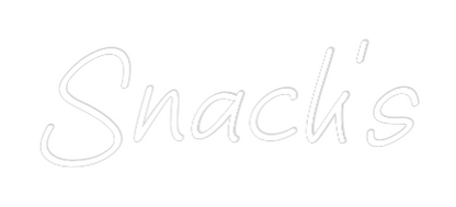 Custom Neon Sign: Snack’s